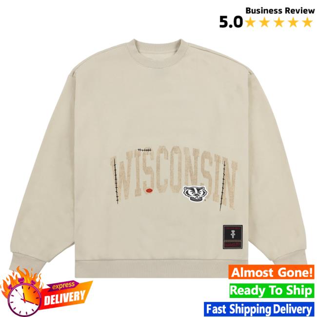 Official Travis Scott Utopia Merch Store CJ X M&N X UNIVERSITY OF WISCONSIN Popover Sweatshirt Travis Scott Apparel Clothing TravisScott