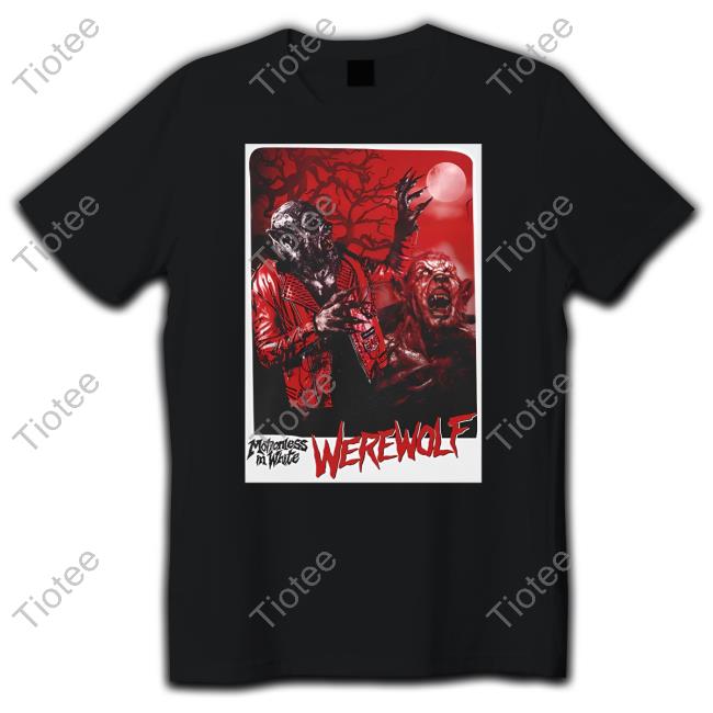 Miwband Lurking In The Dark Motionless In White Werewolf Tee