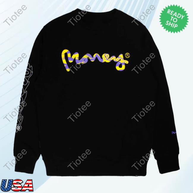 Official Money Clothing La Camo Fill Hoodies Black
