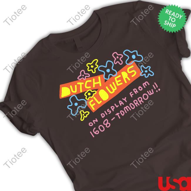 Zoëbread Merch Dutch Flowers On Display From 1608-Tomorrow Tee