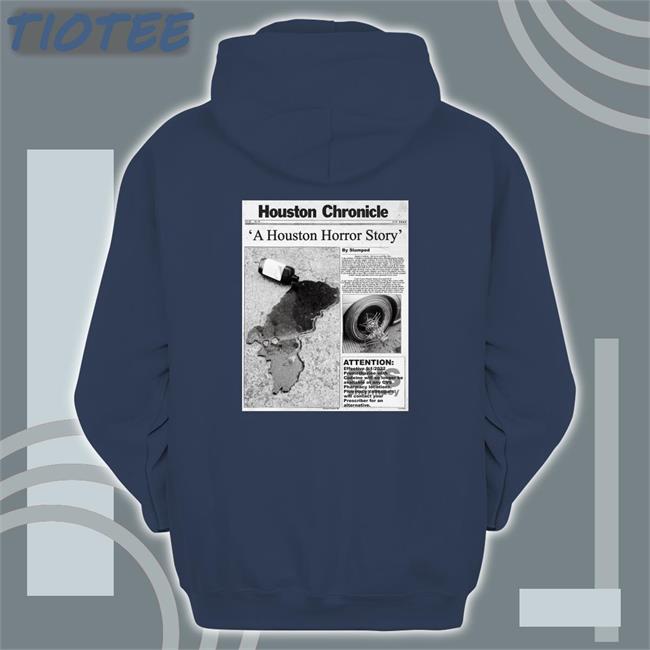 Slumped Boyz Houston Chronicle A Houston Horror Story Long Sleeve Tee