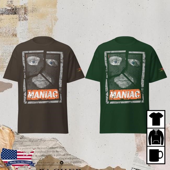 Official Tna Merch Eric Young "Maniac" Shirts