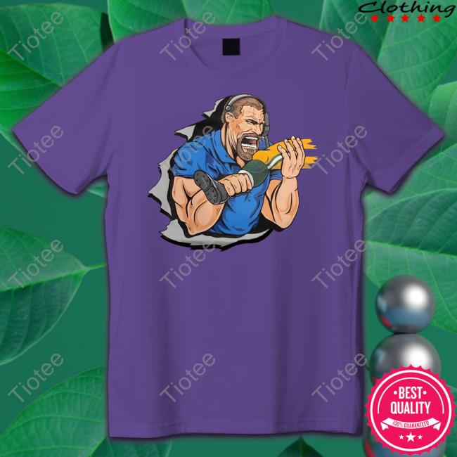 Detroit Lions Dan Campbell Biting Kneecaps Long Sleeve T Shirt