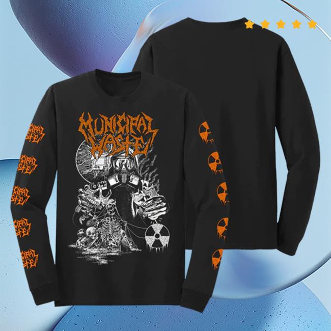 Official Municipal Waste Biotech Gasmask Hooded Sweatshirt