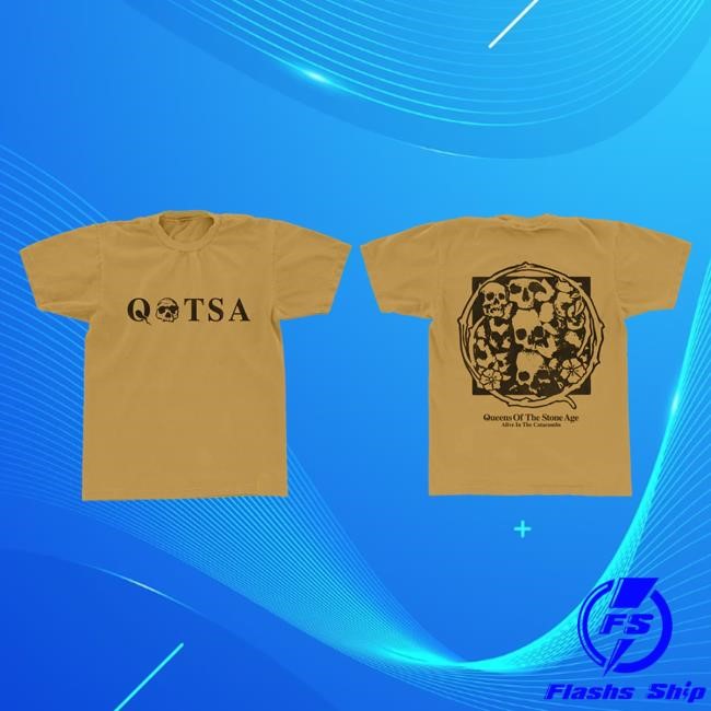 Official Queens Of The Stone Age Merch Store Qotsa Alive In The Catacombs Tee