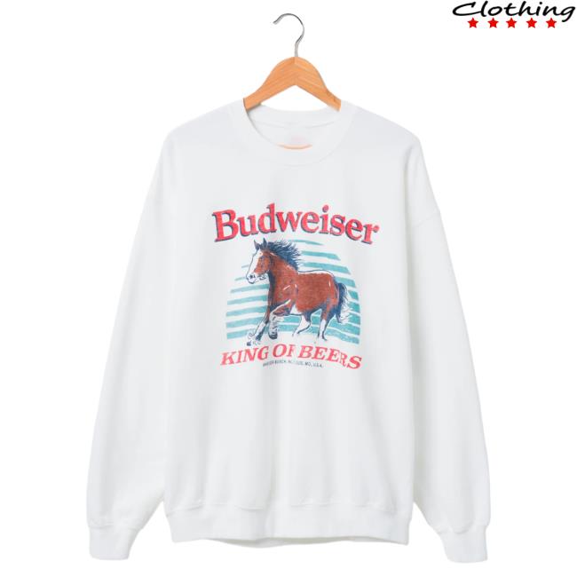 Official Junk Food Clothing Shop Junkfoodclothing Budweiser Clydesdale Flea Market Popover Sweatshirt Junk Food Store Shop
