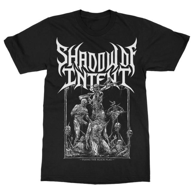 Official Indie Merch Store Shop Shadow Of Intent Black Flag Shirt 2024 IndieMerchStore