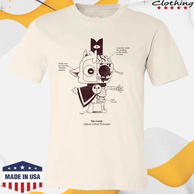 Official Devolver Digital Merch Shop Cult Of The Lamb Anatomy Of The Lamb Tee