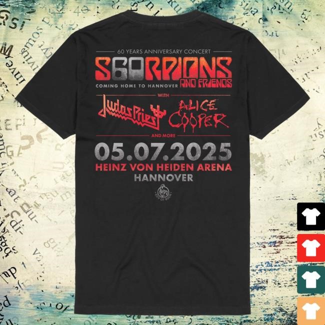 Scorpions Coming Home To Hannover 2025 Tees Scorpions Store Shop Official