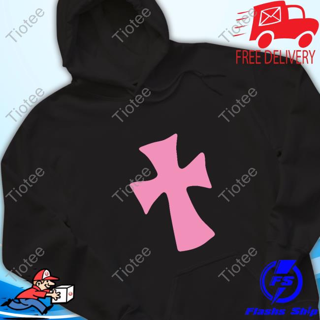 Official Lil Uzi Merch Pink Cross Tee Shirt
