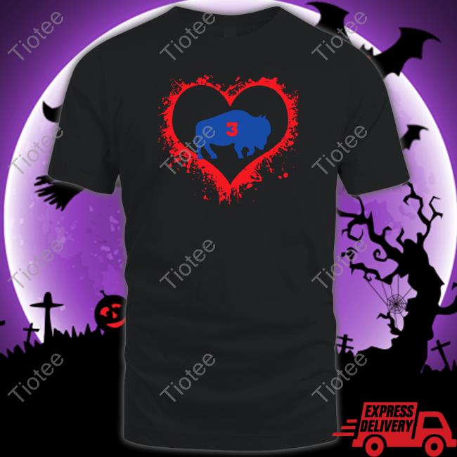 Damar Hamlin Heart 3 T Shirt