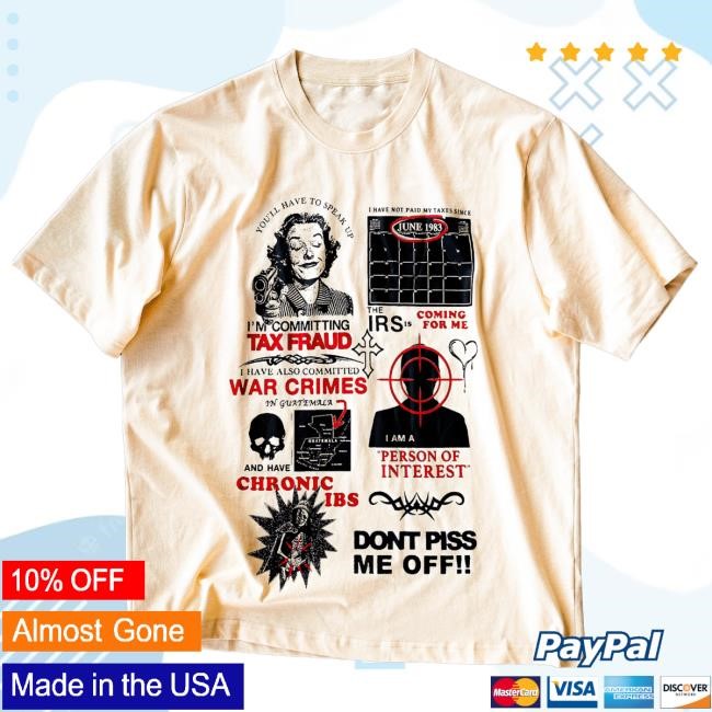 Official Cool Shirtz The Tax Fraud Shirt New CoolShirtz
