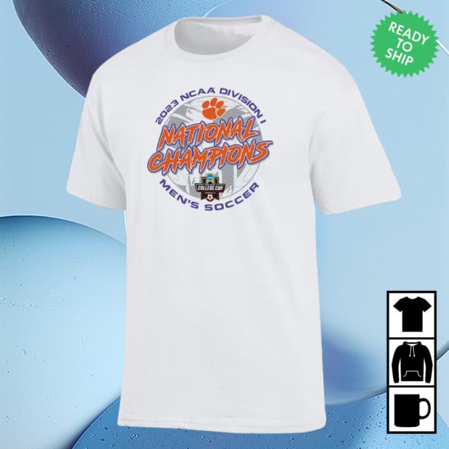 Official Clemson Tigers Champion Unisex 2023 Ncaa Men's Soccer National Champions Locker Room Tee Shirt