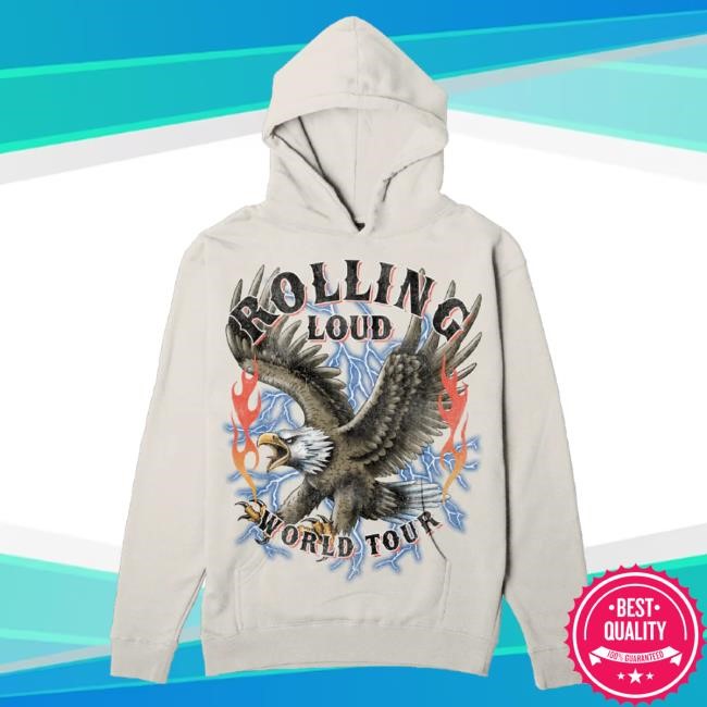 Official Rolling Loud Merch Store Shop Rolling Loud RL Eagle Hoodie RollingLoud