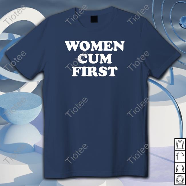 Women Cum First Black Crewneck Sweatshirt