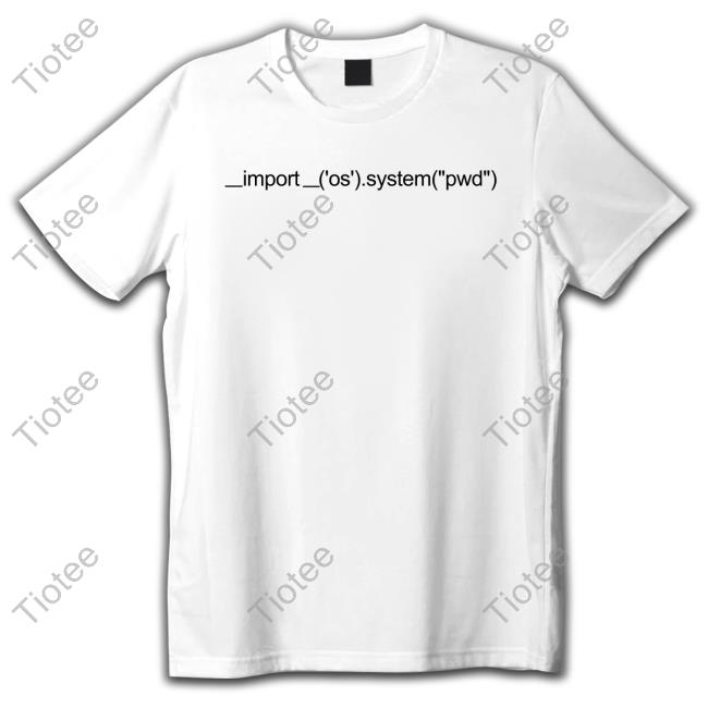 Import Os System Pwd T-Shirt Jenny Tightpants