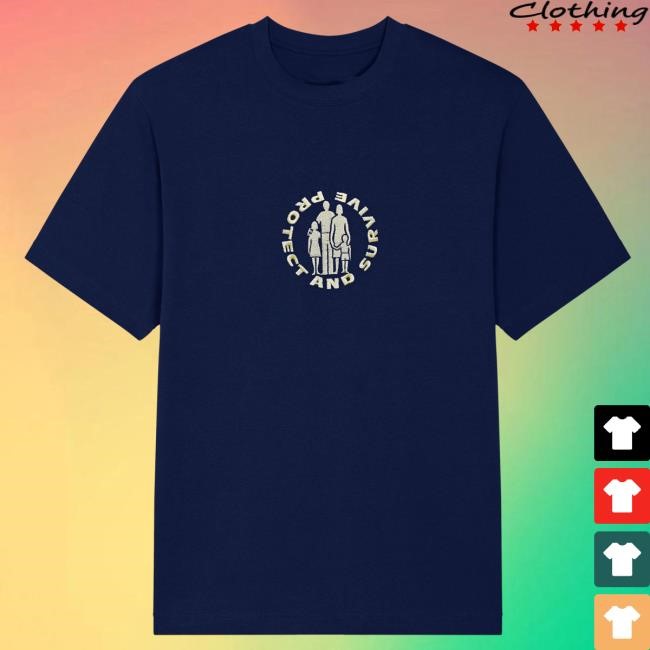 Protect and Survive - Embroidered New T-Shirt Jim'll Paint It