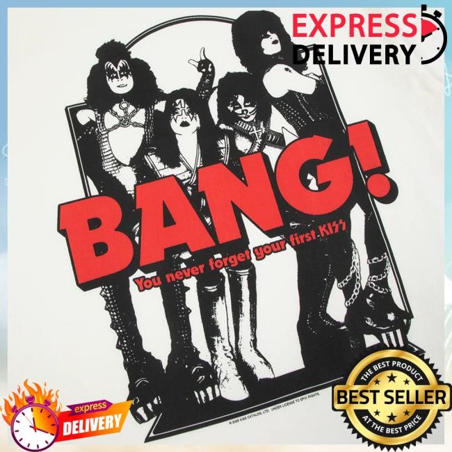 Kiss BANG! Frame Hot Shirt Kiss Band Official Merch Store