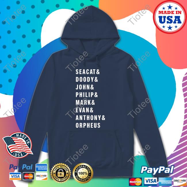 Official Papa Fish Jeff Seacat & Doody & John & Philip & Mark & Evan & Anthony & Orpheus Tee Shirt