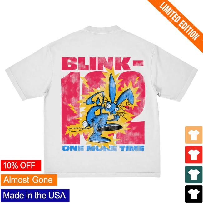 Official Blink 182 Merch Store Blink-182 One More Time Rabbit Tees Blink182