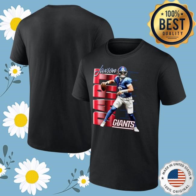 Official Men's Jaxson Dart Black New York Giants Celebration Tshirt