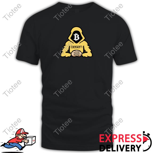 Official Bitcoin X Crypto Banter DEGEN Tee Shirt