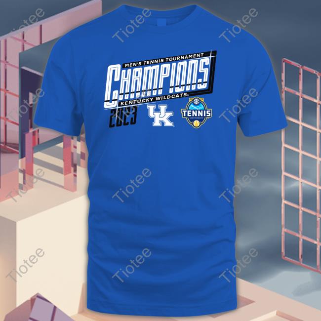 Ukteamshop Kentucky Wildcats 2023 Sec Men's Tennis Tournament Champions Hoodied Sweatshirt
