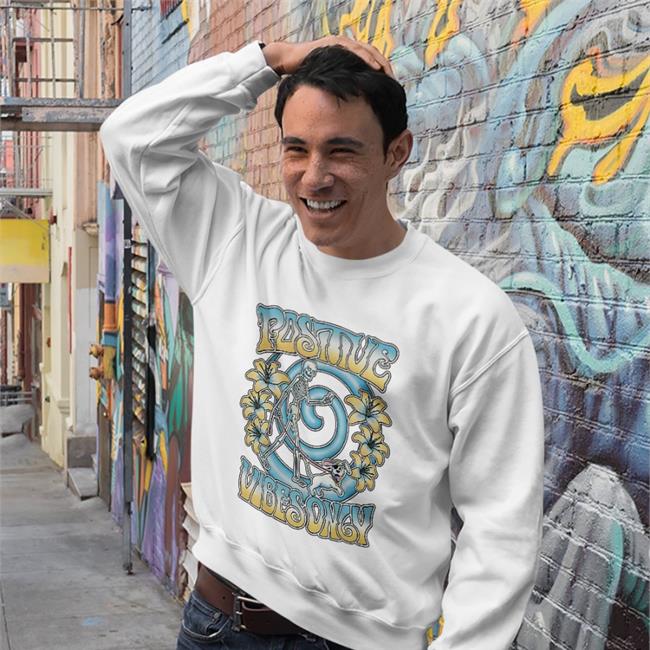 Barstool Sports Positive Vibes Only Skeleton T Shirt Positive Vibes Only Merch