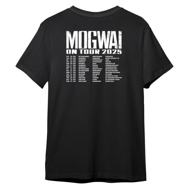 Mogwai The Bad Fire | Black Logo Tour Hot Shirt