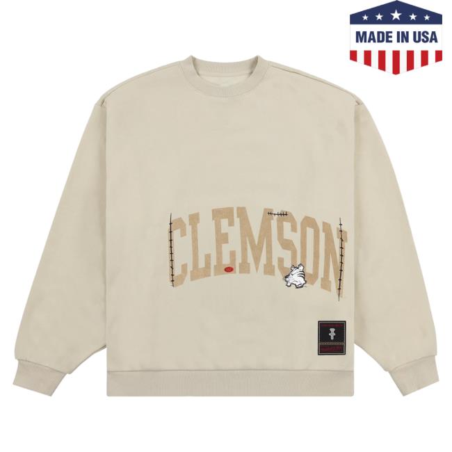 Official Travis Scott Utopia Merch Store CJ X M&N X CLEMSON UNIVERSITY Crewneck Travis Scott Apparel Clothing TravisScott