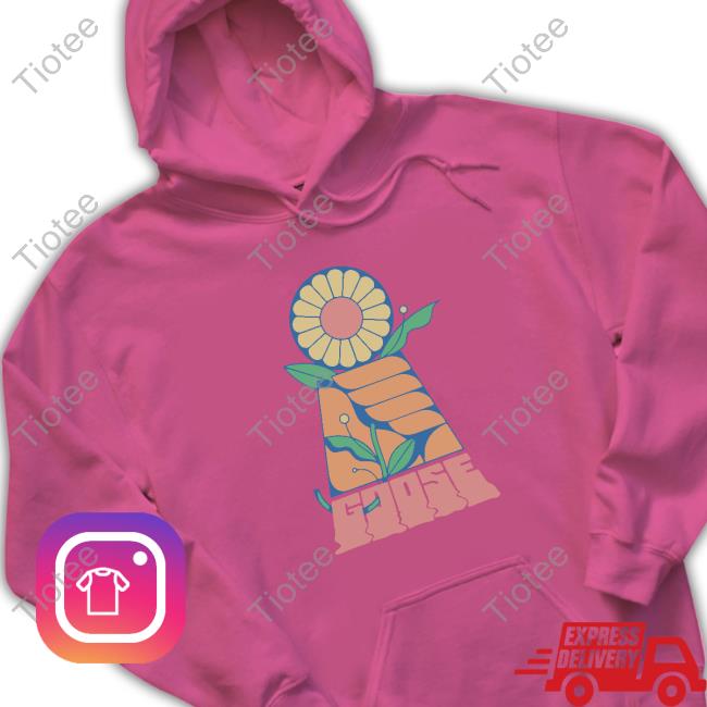 Goose The Band Goose Merch Flower Hand Pullover Hoodie Goose The Band Goose Merch Flower Hand Short Sleeve Tee