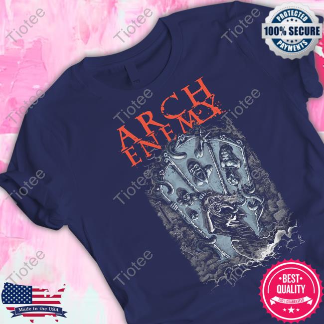 Rebellion Republic Merch Arch Enemy Mirrors Red Long Sleeved T Shirt Arch Enemy Mirrors Red Shirt Black
