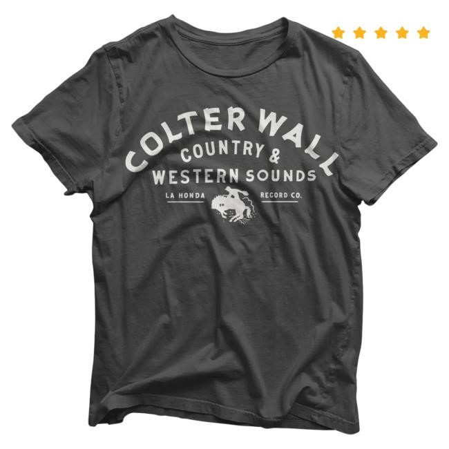 Official Colter Wall Merch Store Shop Colter Wall Country Sounds Vintage Black Top Shirt ColterWall
