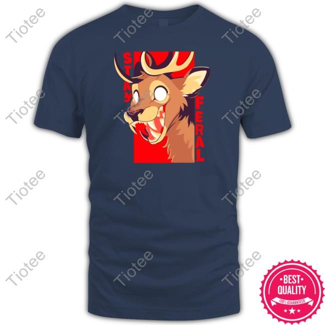 Brizunzies Stay Feral Toothy Deer Long Sleeve T Shirt