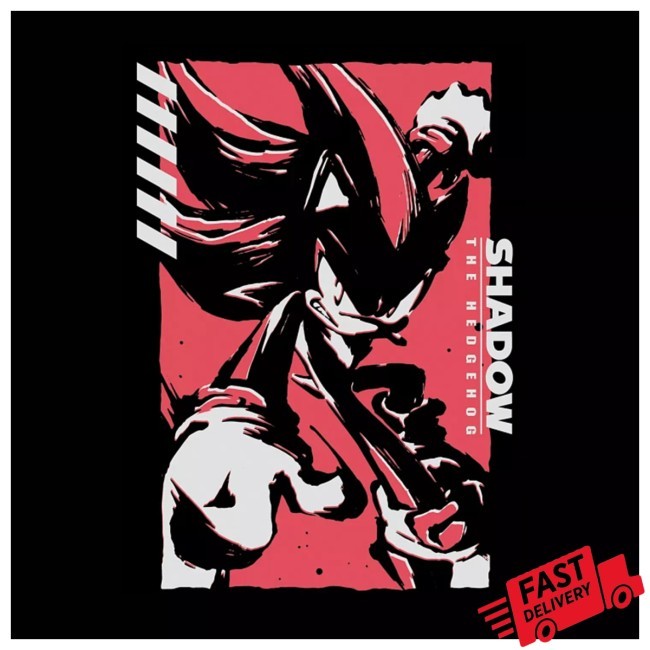 Official Black Shadow The Hedgehog Shirt By Spencer's
