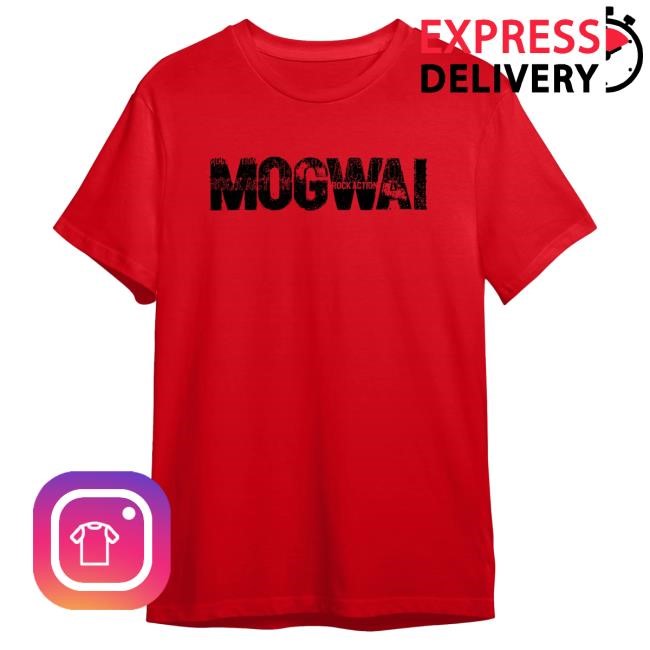 Official Mogwai Merch Mogwai Rock Action | Red Tshirt