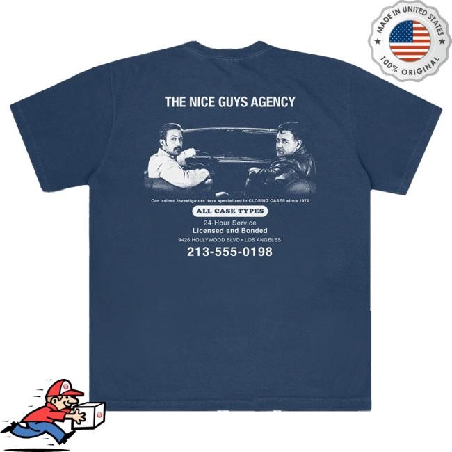 Official Super Yaki The Nice Guys Agency Tees SuperYaki