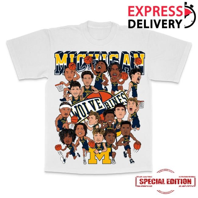 Fan Identity Michigan Caricature Tee Navy | KIWICLO Graphic