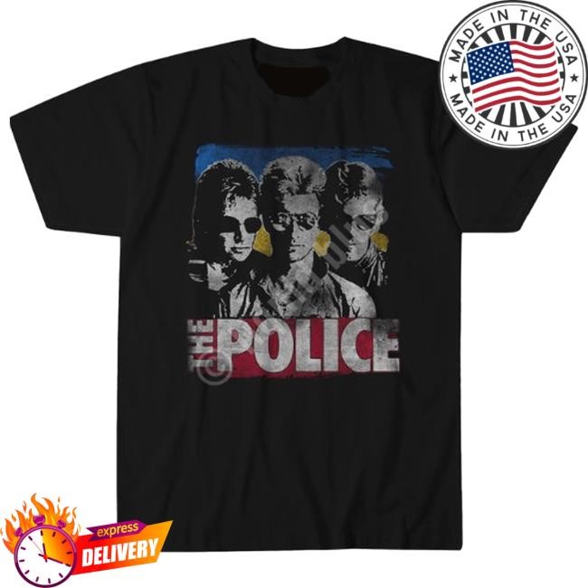 The Police Merch Store The Police Greatest Hits Black Top Shirt