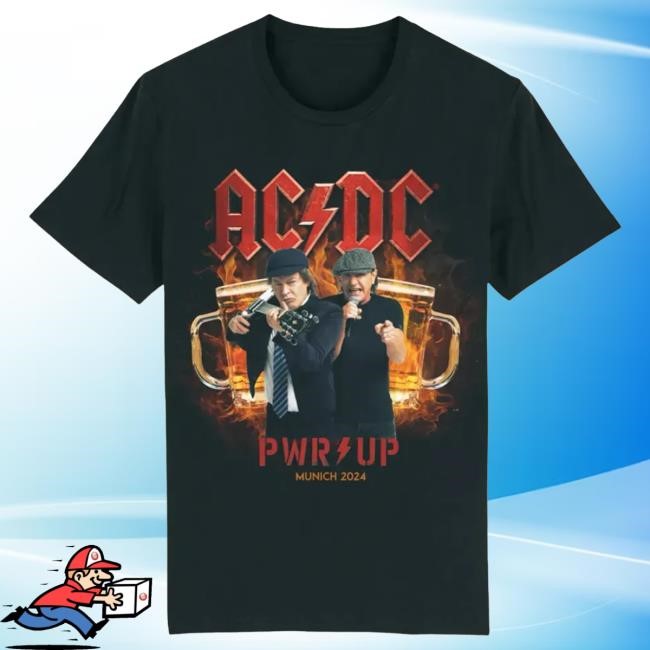 Official Ac Dc Merch Store ACDC 2024 Munich Tour T Shirt Ac Dc Shop Acdc Clothing