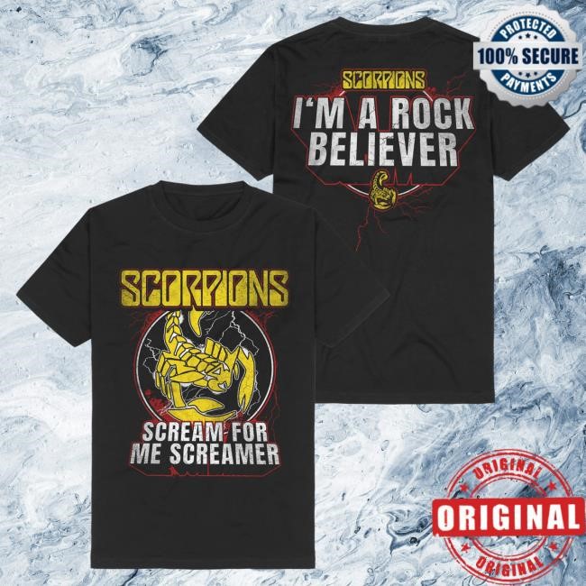 Official Scorpions Scream For Me Screamer Tshirt