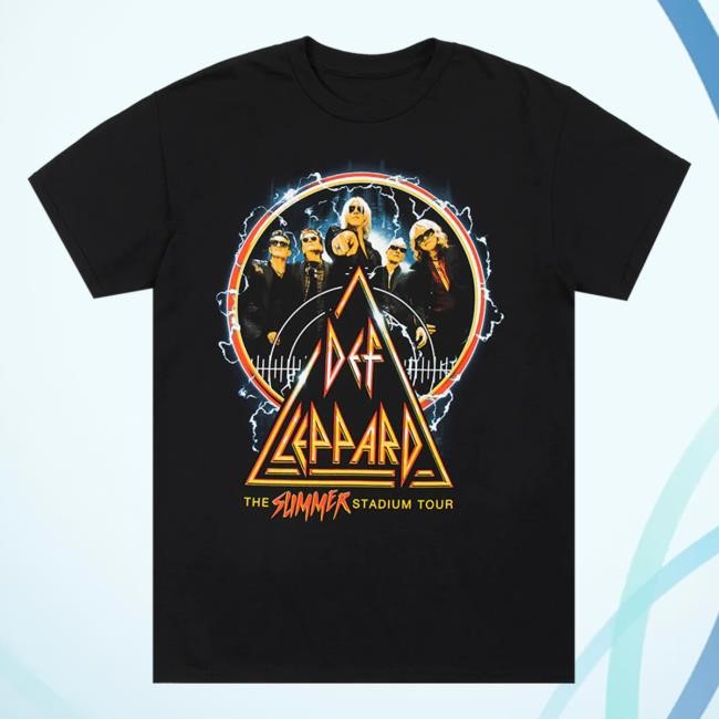 Official Def Leppard Merch Store Clothing The Summer Stadium Tour 2024 Tees DefLeppard