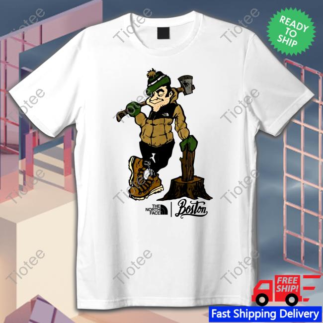Greenrunsdeep The North Face Boston Celtics Man Tee Shirt The North Face Boston Celtics T Shirt