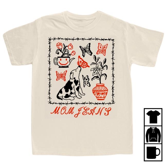 Official Mom Jeans Store Butterfly Puppy Hot Shirt