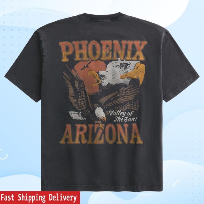 Official Hollister Merch Store Boxy Phoenix Arizona Graphic Hot Shirt Hollister Co