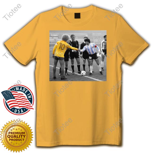 Aleliparoti Carlos Valderrama With Diego Maradona Tee Shirt Captain's Circle Aleliparoti Carlos Valderrama With Diego Maradona Unisex T Shirt Captain's Circle