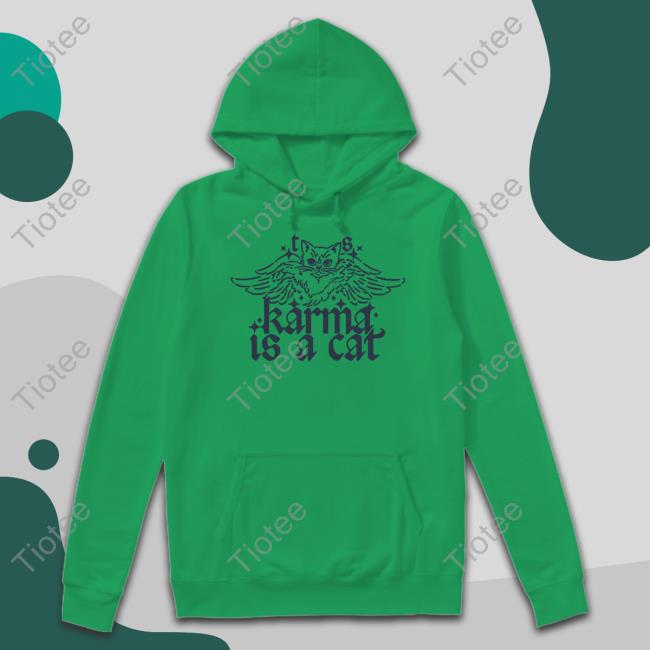 Taylor Swift Merch TS Karma Is A Cat Hoodie