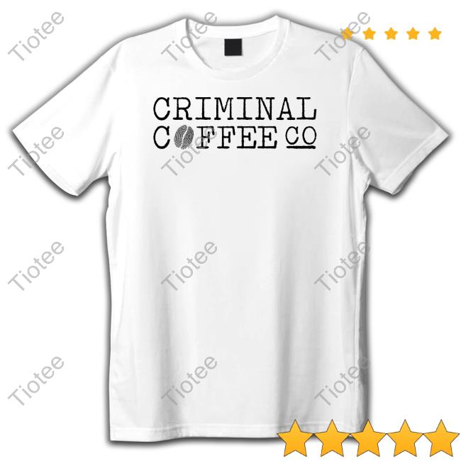 Official Criminal Coffee Logo Tee Shirt