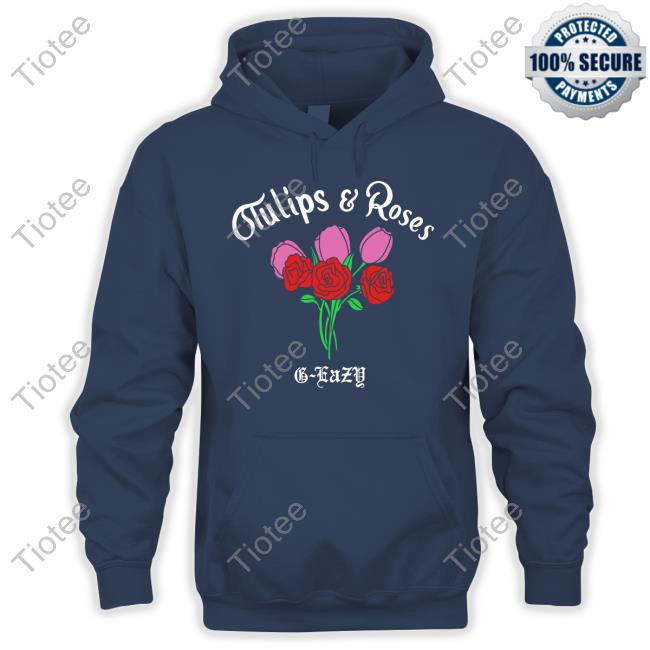 Tulips And Roses Black Long Sleeve Shirt