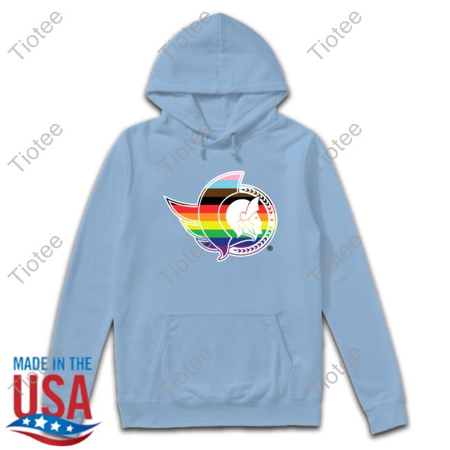 Claire Hanna Ottawa Senators Lgbt Pride Logo Tee Shirt